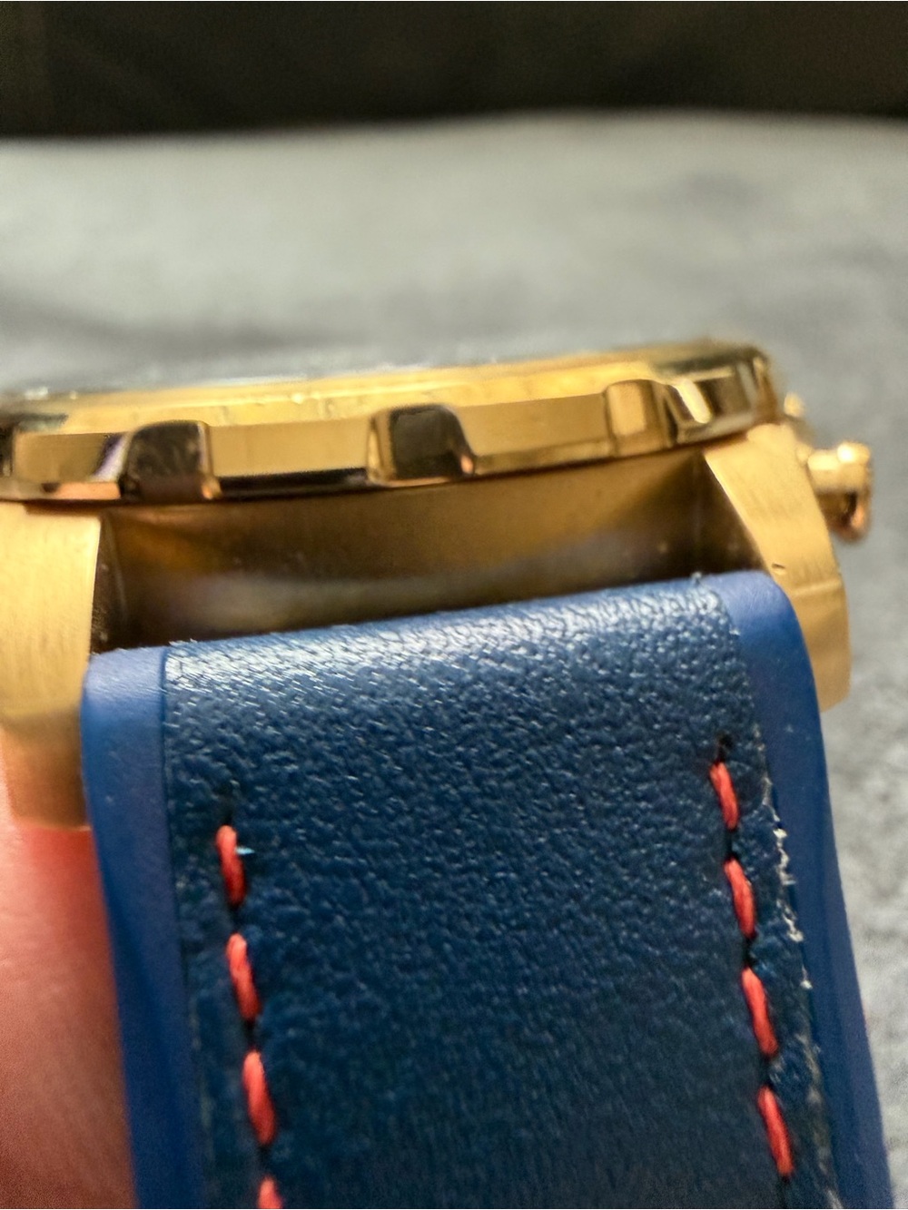 Bulova Marine Star Men’s Quartz Chronograph Gate 100m Blue Dial Gold Finish - Picture 12 of 12